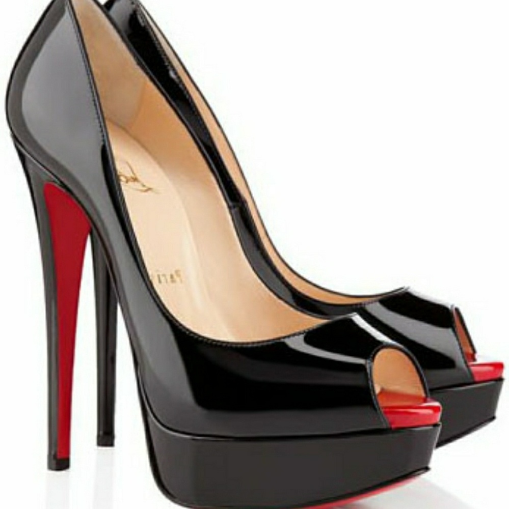 Peep toe Christian Louboutin heels